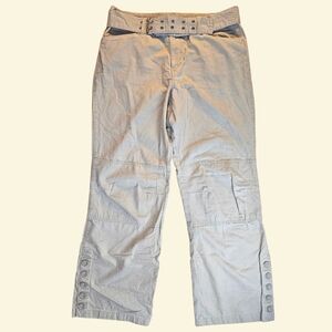 Vintage Columbia Hiking Pants Khaki Straight Leg Size 16 Outdoor 🏔️